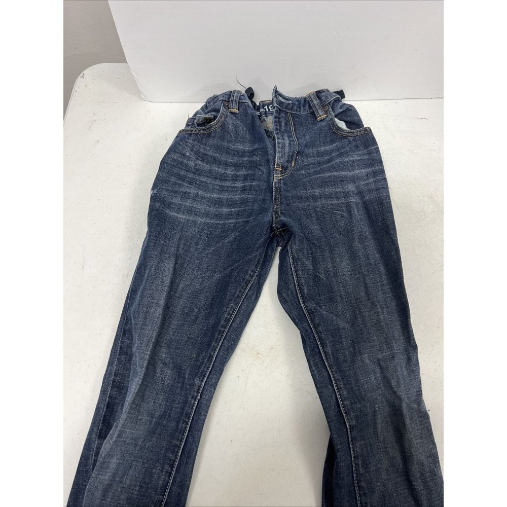 Gap Straight Jeans Womens SZ 14 Dark Wash Cotton Blend Stretch Denim Blue